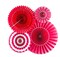 Bold Red Dots & Stripes Party Fans Perfect for Holiday, Christmas, Valentine’s Day, Graduation & Festive Events